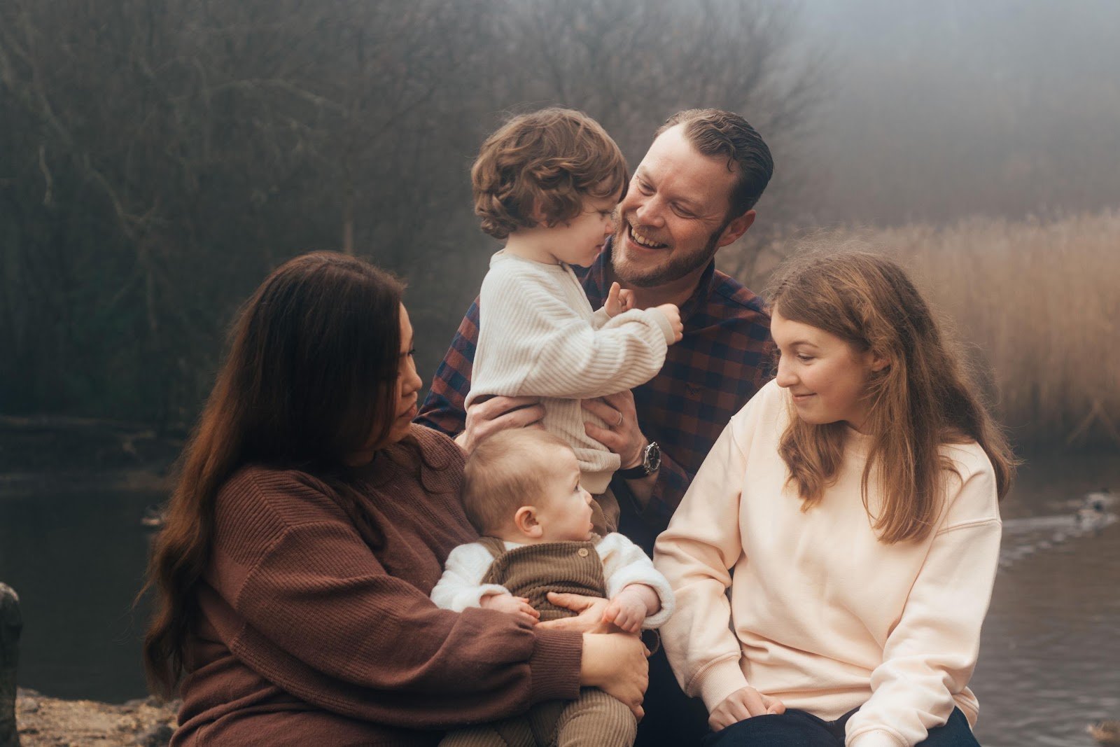 Charles Calvert with his family