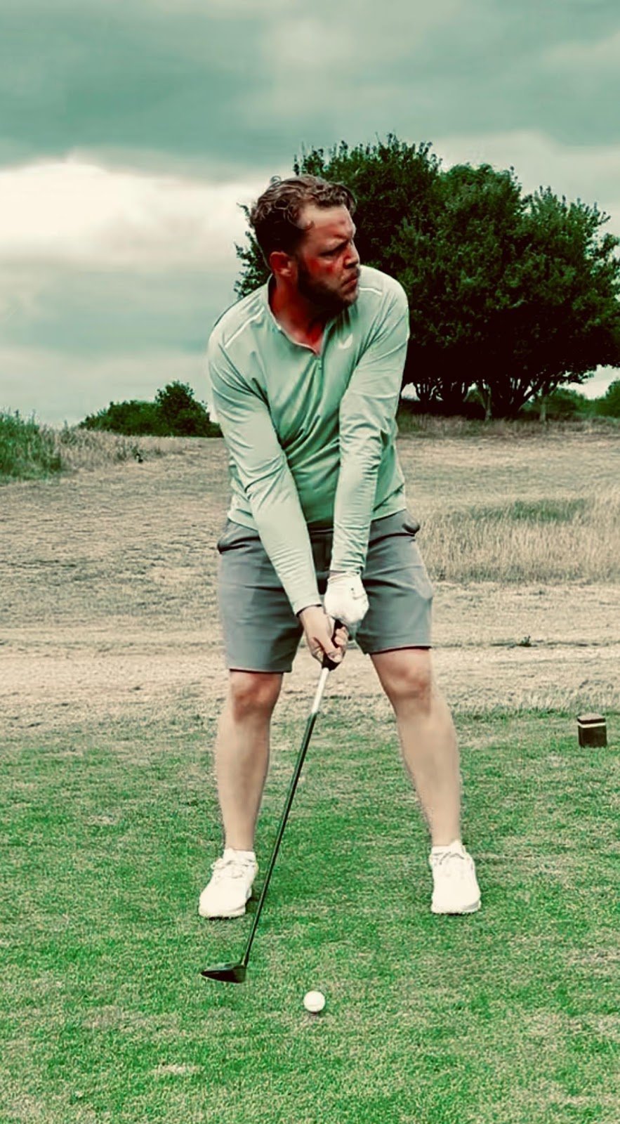 Charles on the golf course