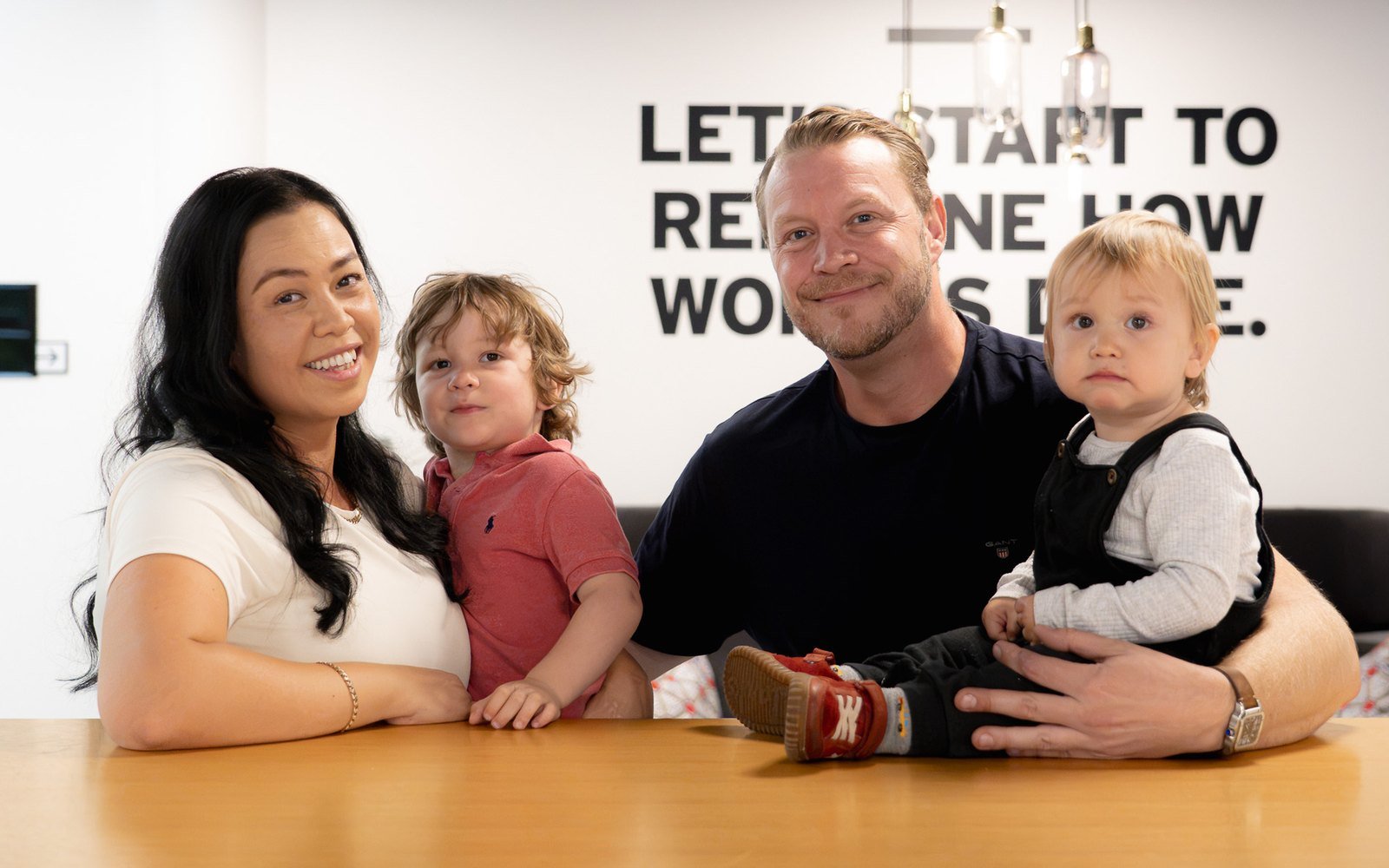 Charles Calvert with his family